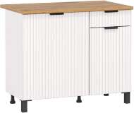 Венера стол 1000 МДФ Белый матовый фрезерованный Венера стол 1000 МДФ Белый матовый фрезерованный