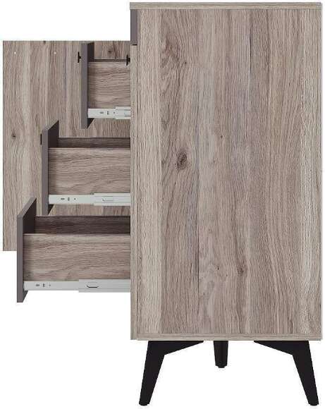 Комод Кассандра КМ-12, Дуб Смоки, MF14 Комод Кассандра КМ-12, Дуб Смоки, MF14