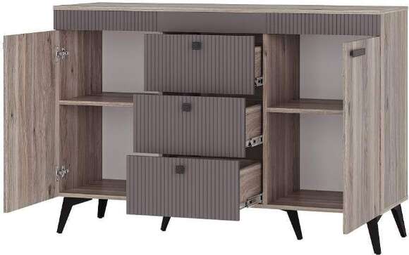 Комод Кассандра КМ-12, Дуб Смоки, MF14 Комод Кассандра КМ-12, Дуб Смоки, MF14