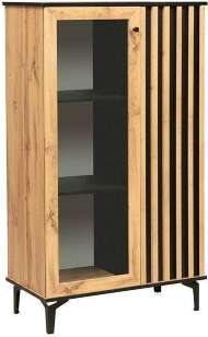 Шкаф комбинированный Либерти 51.03, Дуб Вотан, Черный Шкаф комбинированный Либерти 51.03, Дуб Вотан, Черный
