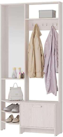 Прихожая Тео (Мебелони) Ясень белый