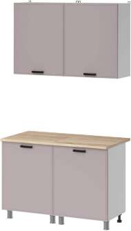 МК Аленушка 1,2м Магнолия Кашемир,скоба черный,сонома МК Аленушка 1,2м Магнолия Кашемир,скоба черный,сонома