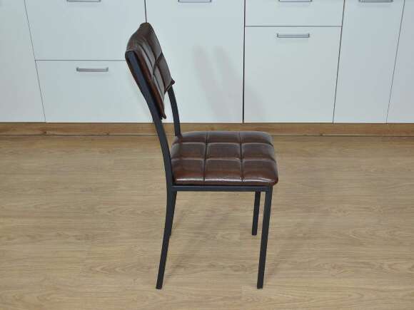 Стул Т / черный/коричневый