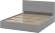 Кровать с основанием двойная №4 160х200, Серый