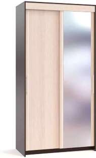Шкаф-купе Контур ШР-124.2 с зеркалом Венге / Беленый дуб Шкаф-купе Контур ШР-124.2 с зеркалом Венге / Беленый дуб