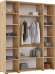 Шкаф Ирис с антресолью (1800), Браш Вайт, Дуб Крафт Шкаф Ирис с антресолью (1800), Браш Вайт, Дуб Крафт