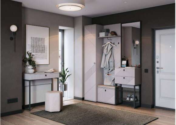 Прихожая Кашемир, Кашемир;Сантьяго. Комплект Прихожая Кашемир, Кашемир;Сантьяго. Комплект