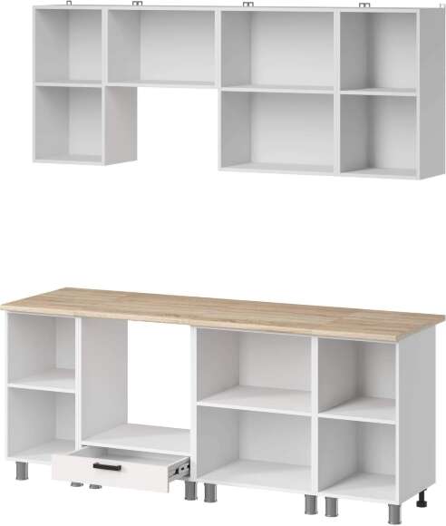 МК Аленушка 2м Лаванда Молочный,скоба черный,сонома