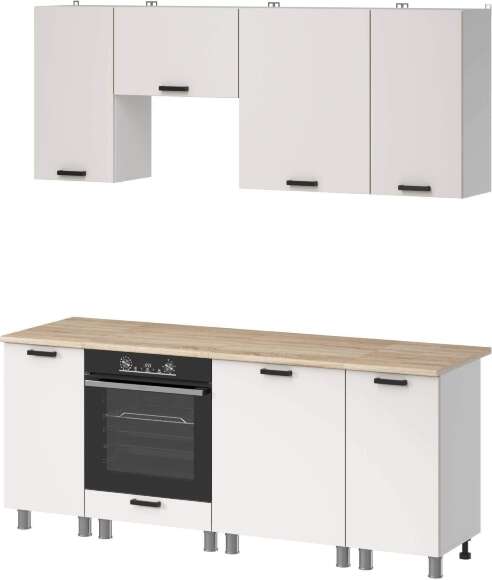 МК Аленушка 2м Лаванда Молочный,скоба черный,сонома