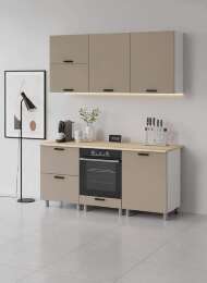 МК Аленушка 1,8м Орешник Матовый Вижен,скоба черный,сонома