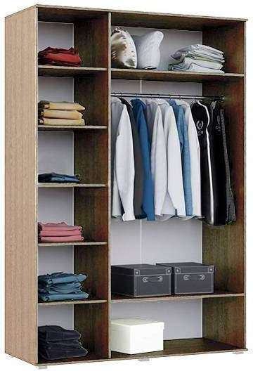 Шкаф 3-х створчатый Ким белый глянец / сонома