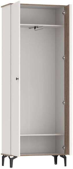 Шкаф для одежды 51.01 Либерти опора h=150мм Белый / Дуб Каньон