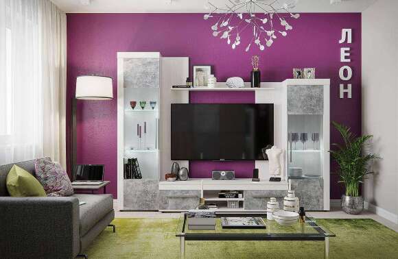 Витрина высокая Глазов-мебель Леон 1