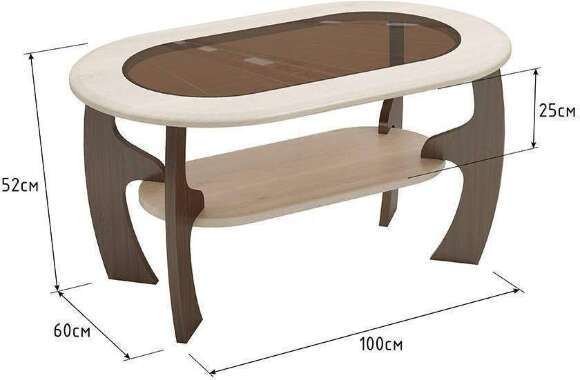 Стол журнальный Маджеста-2, Венге