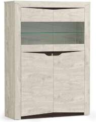 Шкаф комбинированный Лючия 33.15, Бетон пайн белый, Венге Шкаф комбинированный Лючия 33.15, Бетон пайн белый, Венге