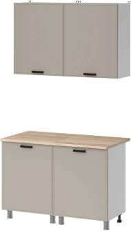 МК Аленушка 1,2м Магнолия Керамика,скоба черный,сонома МК Аленушка 1,2м Магнолия Керамика,скоба черный,сонома