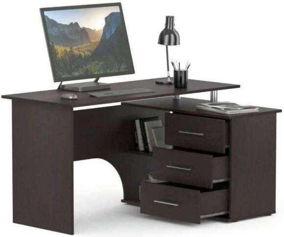 Компьютерный стол КСТ-09 правый / Венге Компьютерный стол КСТ-09 правый / Венге