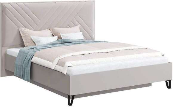 Кровать 160х200 с основанием и мягким изголовьем Кашемир Кровать 160х200 с основанием и мягким изголовьем Кашемир