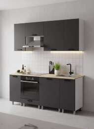 МК Аленушка 2м Лаванда Сталь,скоба черный,сонома