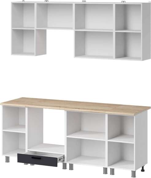 МК Аленушка 2м Лаванда Сталь,скоба черный,сонома