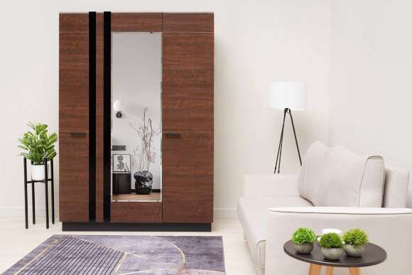 Шкаф 3-х створчатый Магнолия дерево / орех