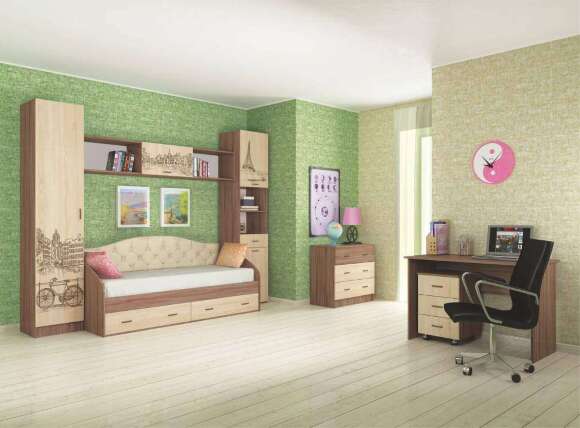 Кровать 80х190 с ящиками Орион ТЭКС