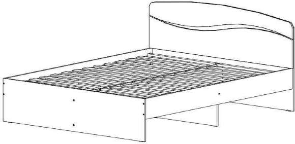 Кровать с ящиками 120х200 Валенсия (MLK)