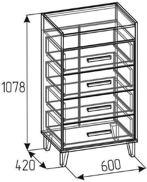Комод Айрис 45 (Глазов) Статуарио Комод Айрис 45 (Глазов) Статуарио