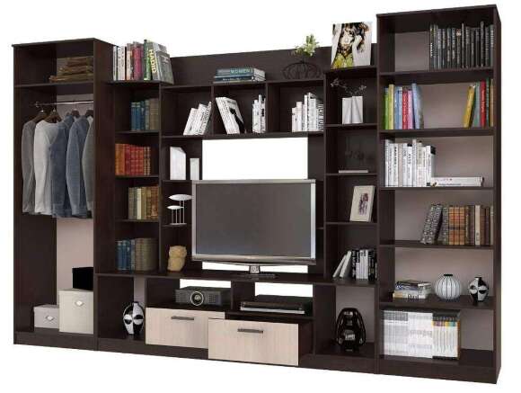 Стенка для гостиной Венеция БТС (Венге) Стенка для гостиной Венеция БТС (Венге)