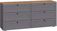 Остин Комод 16.240 Серый графит/Дуб Вотан
