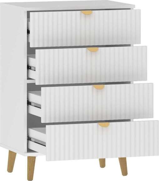 НМ 040.18 комод Дакота Белый / Меренга