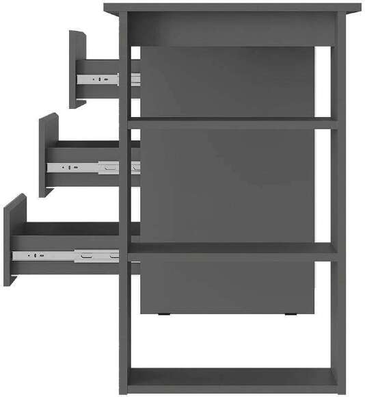 Письменный стол ПС-07 Симпл (БТС) Графит