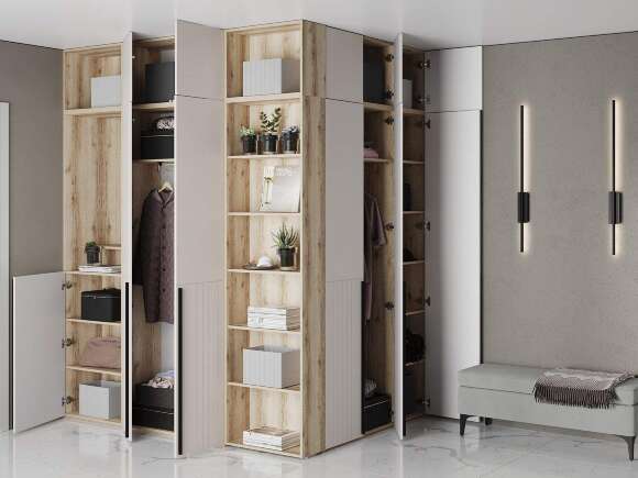 Прихожая Арден 2 Дуб Делано / Сантьяго софт Прихожая Арден 2 Дуб Делано / Сантьяго софт