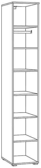 Остин Спальня 2 белый/дуб золотой