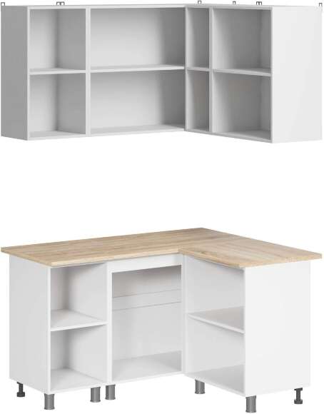 МК Аленушка Угловая Лаванда Изумруд,скоба черный,сонома