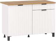 Венера стол 1200 МДФ Белый матовый фрезерованный Венера стол 1200 МДФ Белый матовый фрезерованный