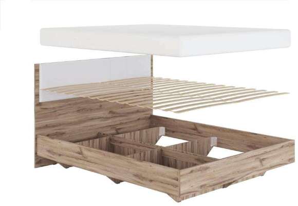 Кровать с настилом Николь 1.2 140х200, белый