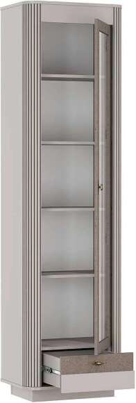 Шкаф-витрина Фантазия 34.06 Кашемир / Кашемир патина Шкаф-витрина Фантазия 34.06 Кашемир / Кашемир патина