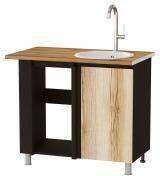 Угловой шкаф под мойку Плейона, венге/дуб делано Угловой шкаф под мойку Плейона, венге/дуб делано
