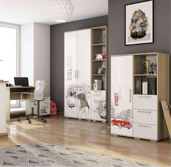 Шкаф двухдверный Сенди для мальчиков ШК-09 БТС