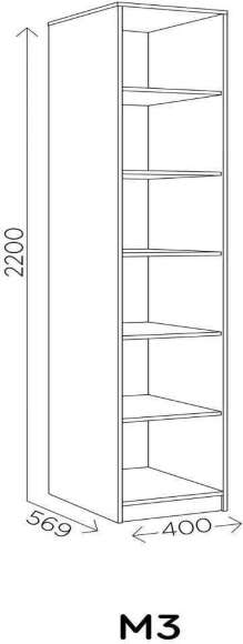 Агата М3 Пенал Белый Агата М3 Пенал Белый
