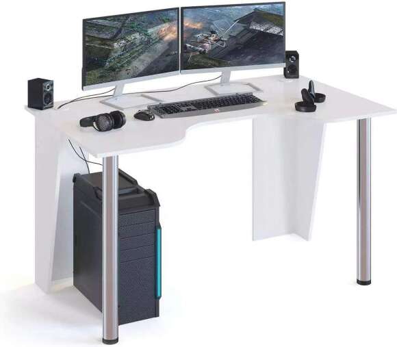 Игровой компьютерный стол КСТ-18 Белый