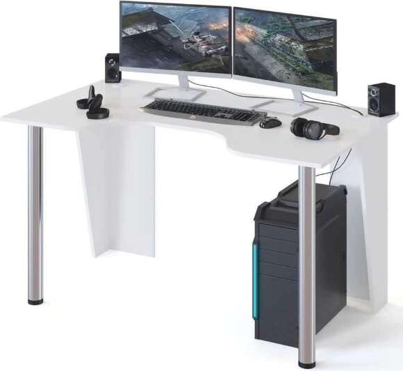 Игровой компьютерный стол КСТ-18 Белый