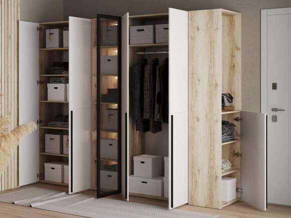 Прихожая Арден 3 Дуб Делано / Сантьяго софт Прихожая Арден 3 Дуб Делано / Сантьяго софт