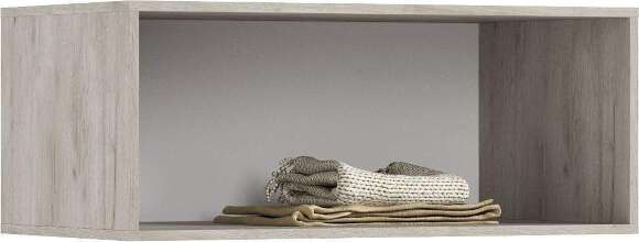 Шкаф Ирис с антресолью (900), Кашемир, Дуб Крафт серый Шкаф Ирис с антресолью (900), Кашемир, Дуб Крафт серый