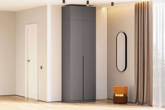 Антресоль для шкафа ШК 5 (800), Графит серый Антресоль для шкафа ШК 5 (800), Графит серый