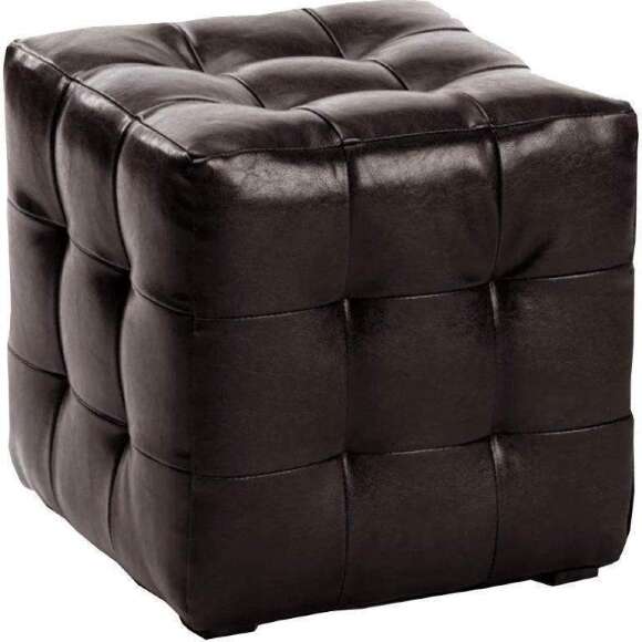 Пуф Лотос Коричневый экокожа