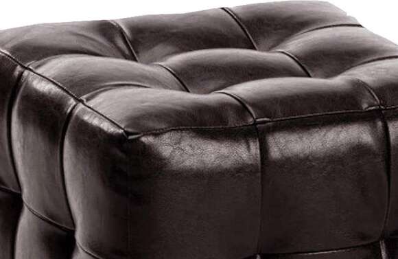 Пуф Лотос Коричневый экокожа