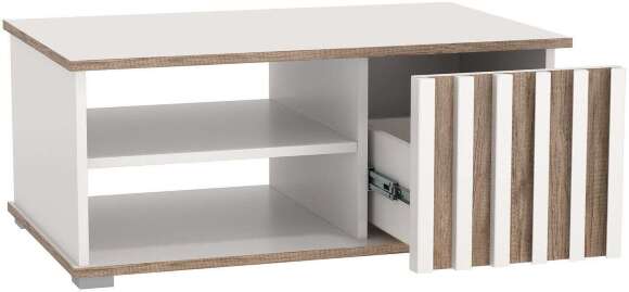 Стол журнальный 51.08 Либерти опора h=20мм Белый / Дуб Каньон