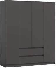 82.01 шкаф для одежды Берген Диамант серый